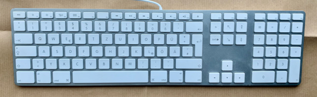 Apple Alu A1243 Tastatur von oben